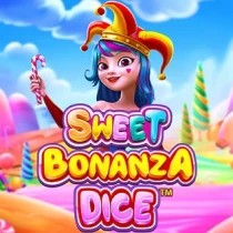 Sweet Bonanza Dice slot logo by Pragmatic Play at Bison Casino